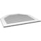Ekena Millwork Octagonal Top Surface Mount PVC Gable Vent: Functional, w/ 3-1/2"W x 1"P Standard Frame, 34"W x 30"H GVPOT34X3001SF - alternate 3